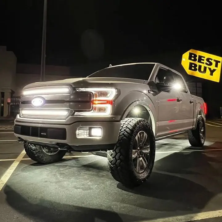 2018-2020 F150 Platinum Sequential Switchback Grill Bars 1