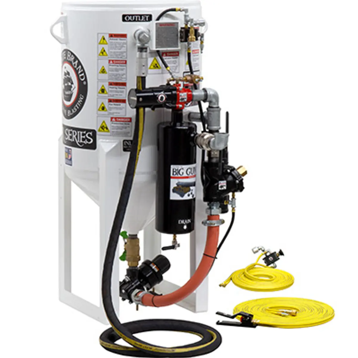 Pirate Brand, S-Series, Short-Cycle™ Series - 6.5 Cu Ft., Single Outlet, Standard Model - Blast Pot, Stationary, Pressure Release System, Pneumatic Controls 1
