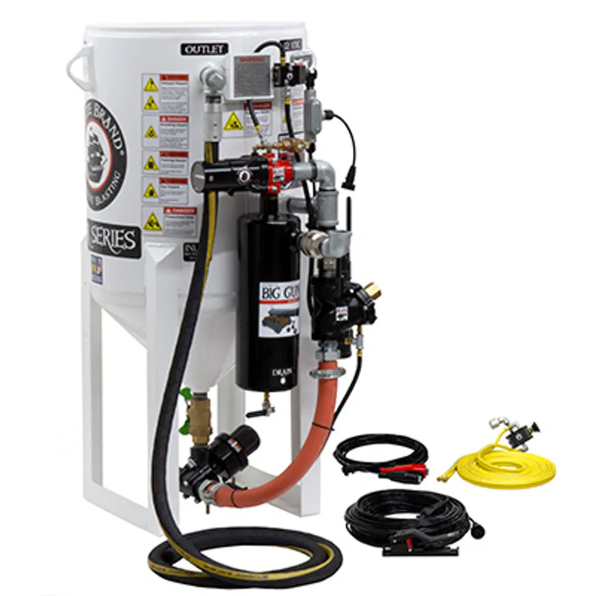 Pirate Brand, S-Series, Short-Cycle™ Series - 6.5 Cu Ft., Single Outlet, Standard Model - Blast Pot, Stationary, Pressure Release System, 12Vdc Electric Controls 1