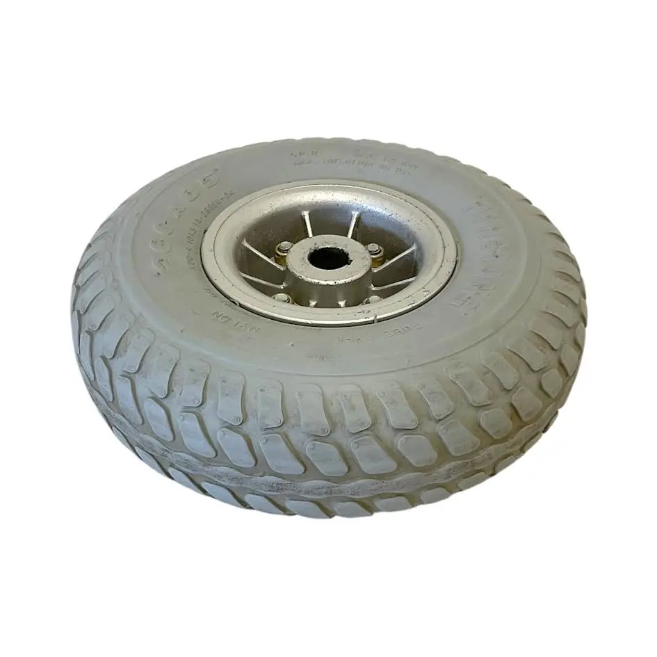 Drive Wheel Assembly For Shoprider Wizz & Shoprider Streamer Sport Power Chairs | 10" X 3" | Flat-Free/Solid Tire 1