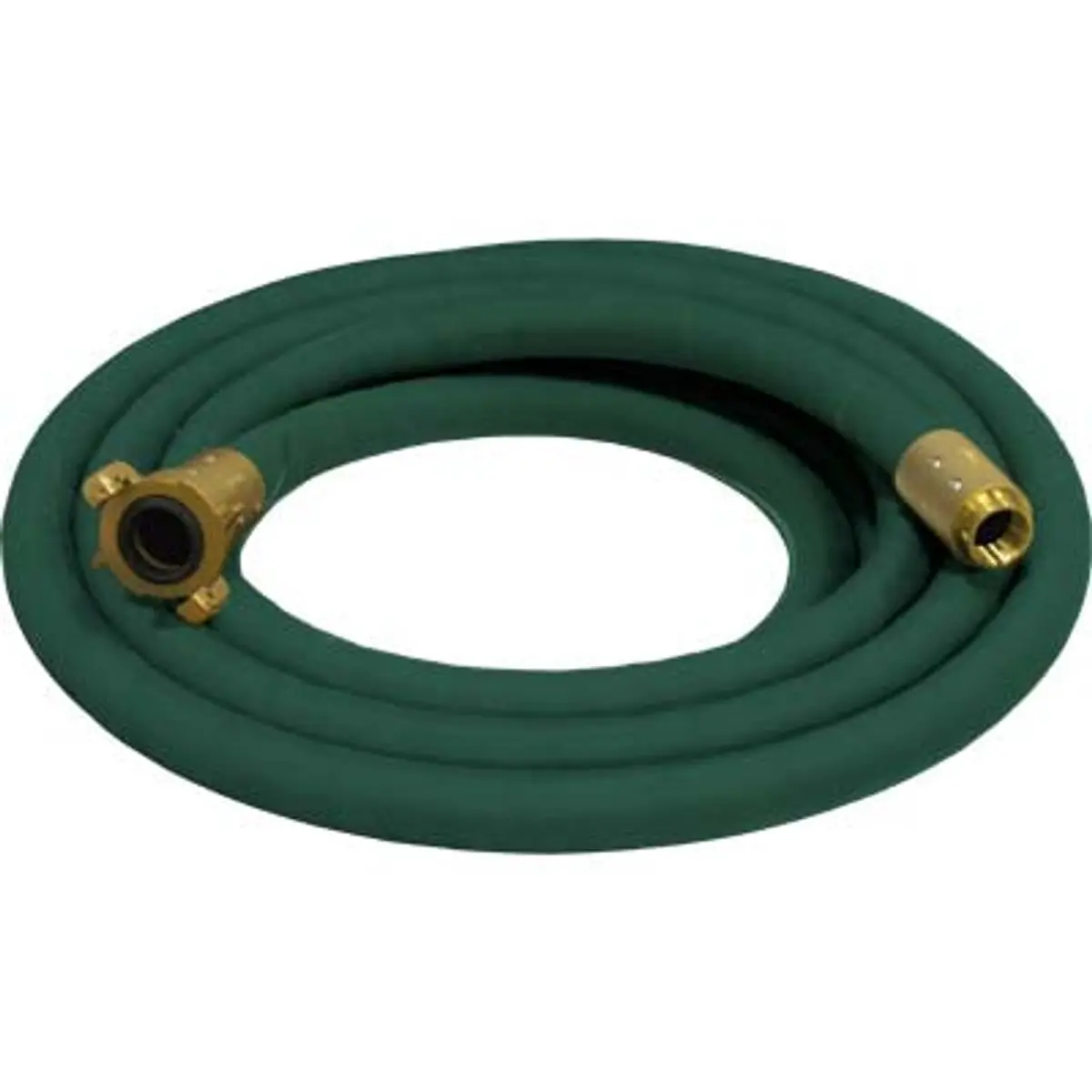 Pirate Brand - 1-1/4" Blast Hose Assembly, Green, Big Gun Full Flow W/ Brass Couplings 1