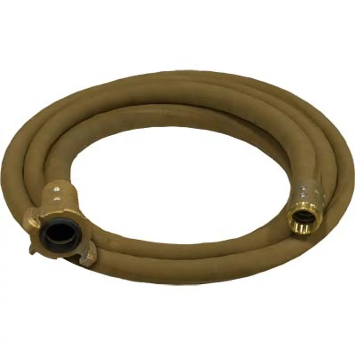 Pirate Brand - 1-1/4" Blast Hose Assembly, Tan, Big Gun Full Flow W/ Brass Couplings 1