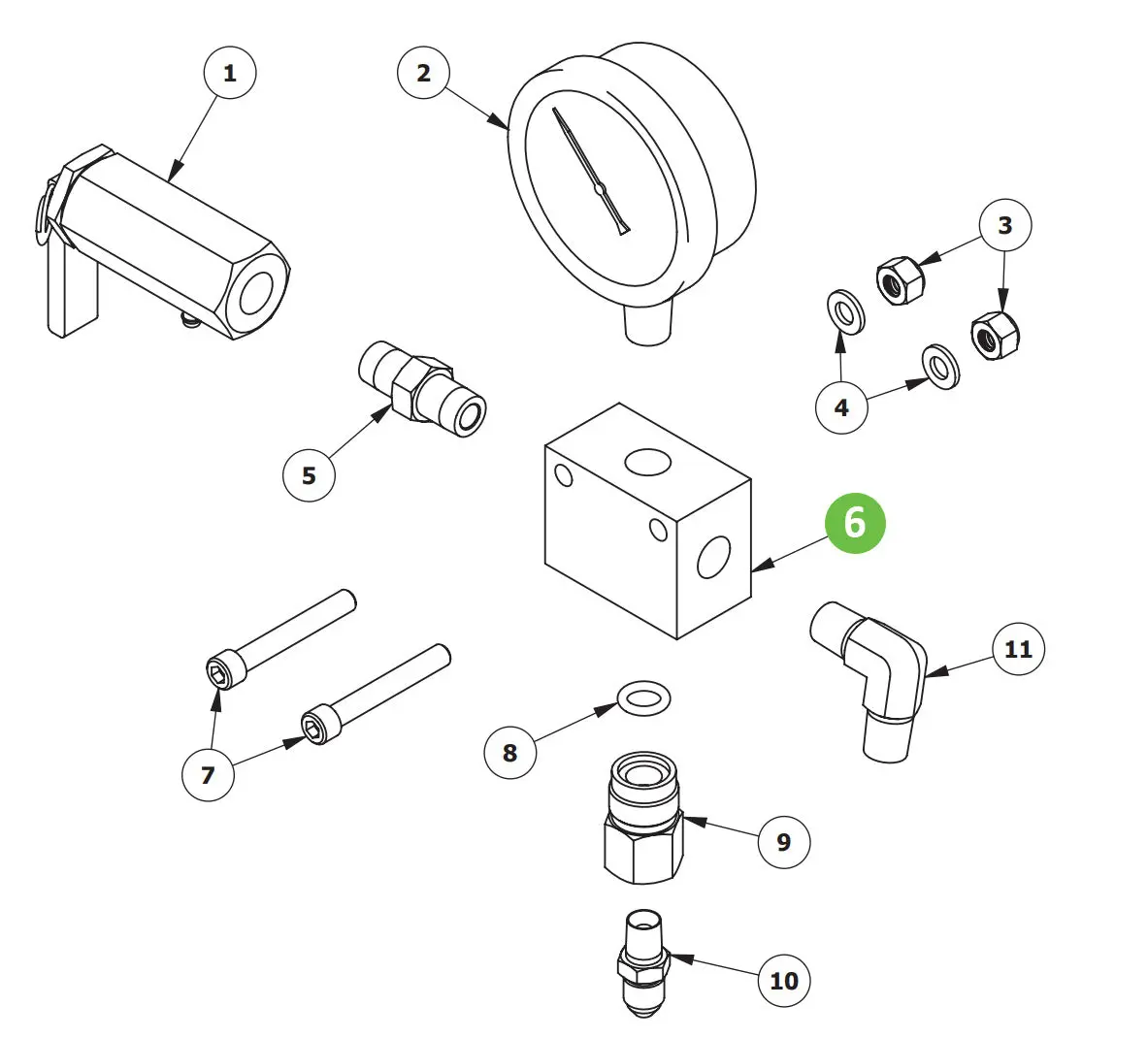 Binks 101-9466 Manifold 1