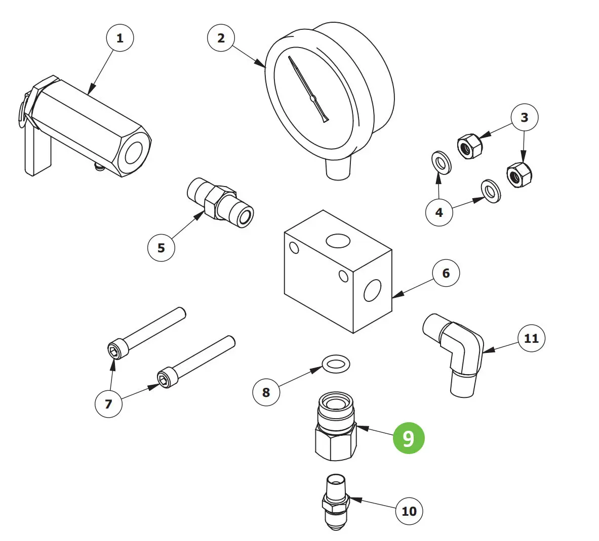Binks 101-9467 Catalyst Inlet 1