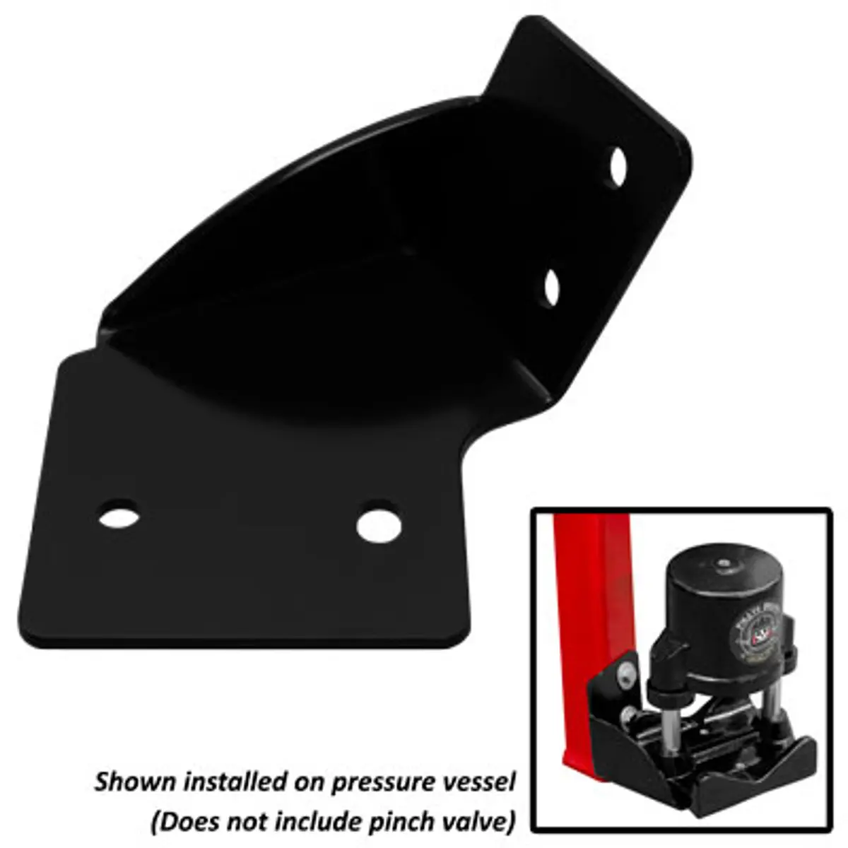 Pirate Brand - Key Houston Style, Bracket, Mounting For #400 Pinch Valve On 300-350P&S And 600-650P&S Vessels 1