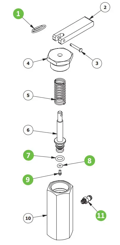 Binks 106-1280 Repair Kit, Relief Valve 1