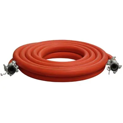 Pirate Brand 1-1/2" Air Hose Assembly (Red) W/Couplings 1