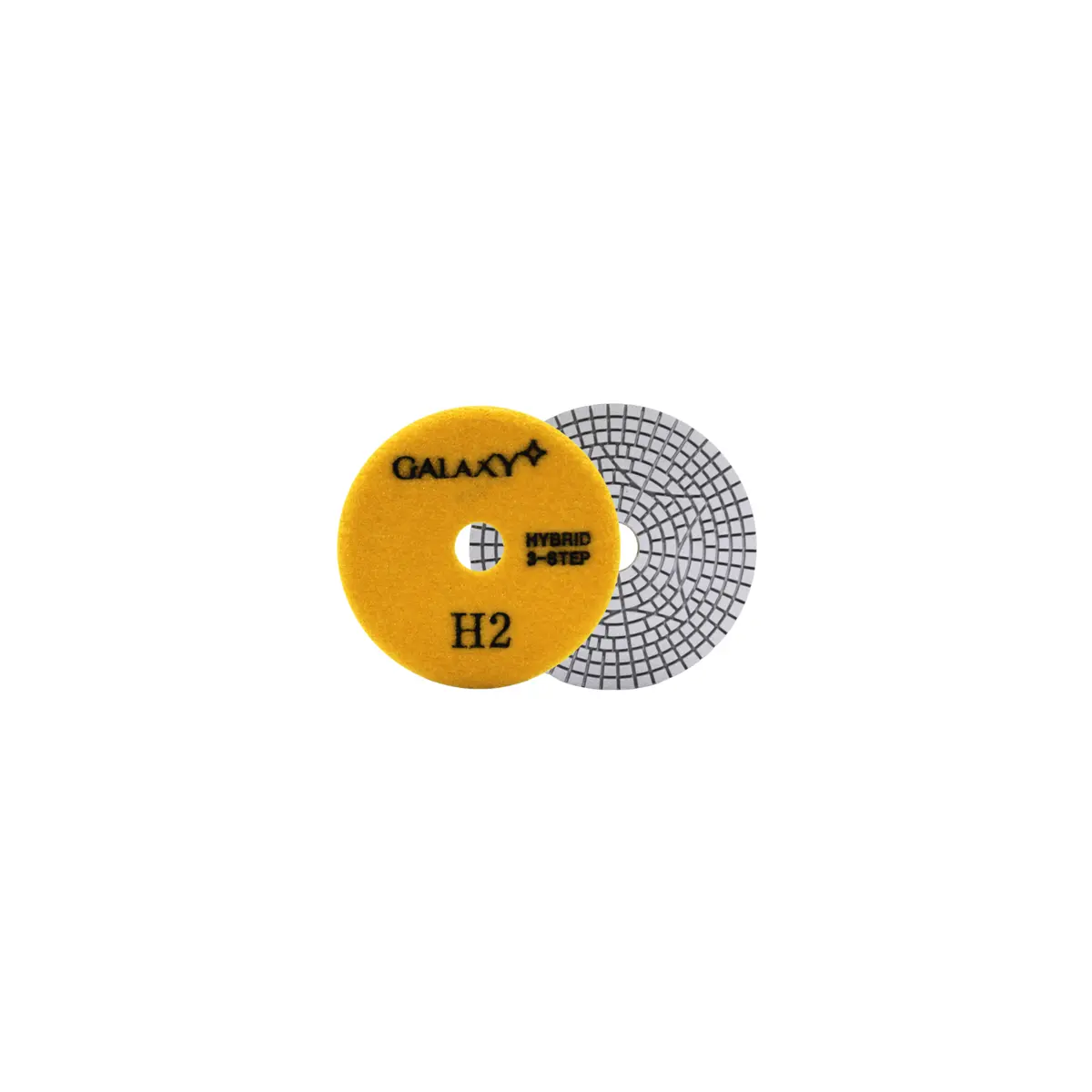 Galaxy White 3-Step Polishing Pad 4" #2 1