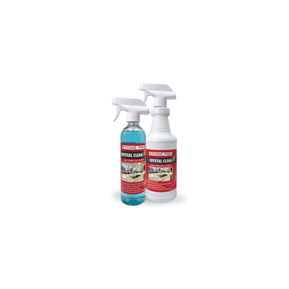 Stone Pro Crystal Clean - Daily Stone Cleaner + Sealer "Ready-To-Use", 1 Qt 1