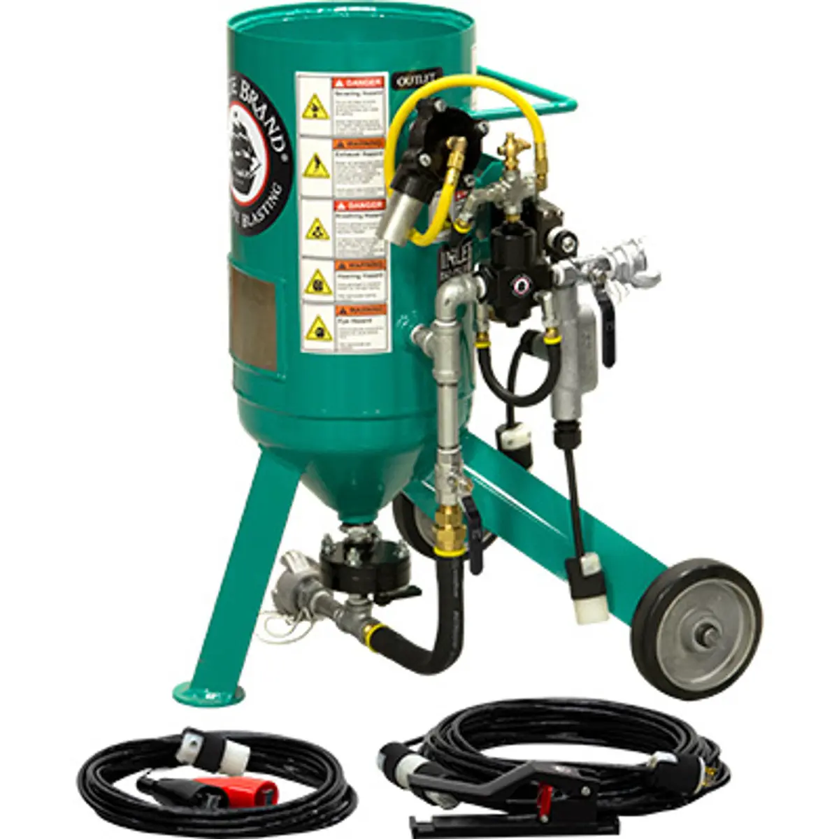 Pirate Brand, C-Series Jr., 0.5 Cu Ft., Base Blasting Package - Blast Pot, Portable, Pressure Release System, 12Vdc Electric Controls 1