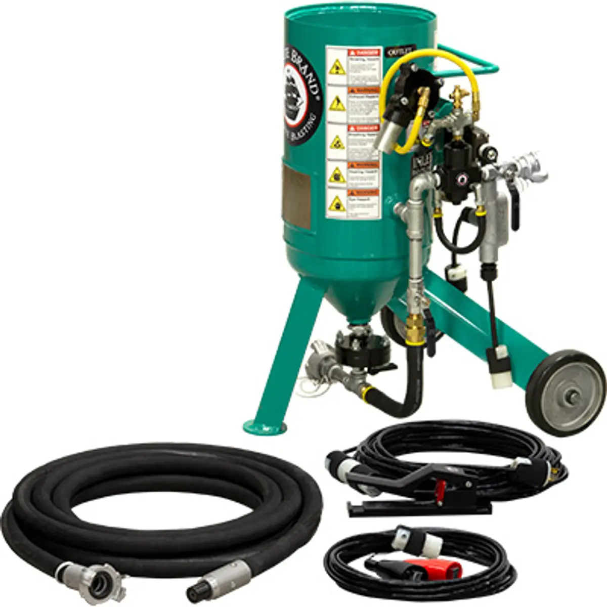 Pirate Brand, C-Series Jr., 0.5 Cu Ft., Bronze Blasting Package - Blast Pot, Portable, Pressure Release System, 12Vdc Electric Controls 1