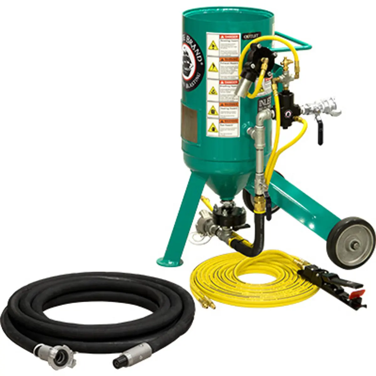 Pirate Brand, C-Series Jr., 0.5 Cu Ft., Bronze Blasting Package - Blast Pot, Portable, Pressure Release System, Pneumatic Controls 1