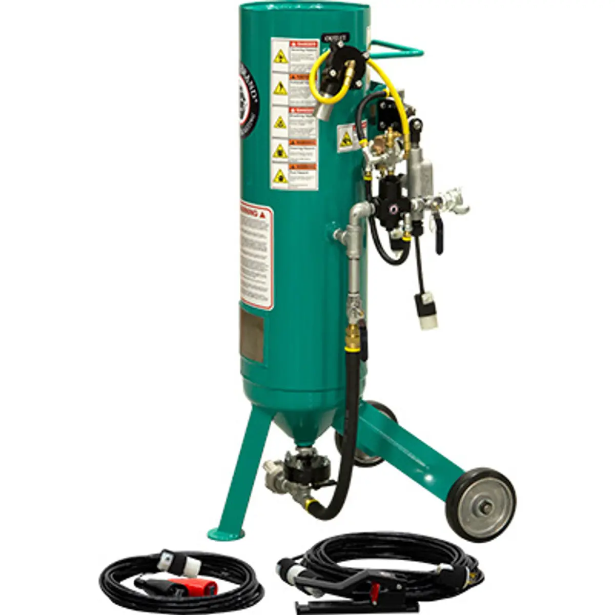 Pirate Brand, C-Series Jr., 1 Cu Ft., Base Blasting Package - Blast Pot, Portable, Pressure Release System, 12Vdc Electric Controls 1