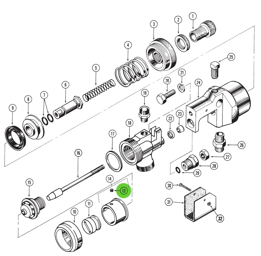 Binks 20-2456 Set Screw 1