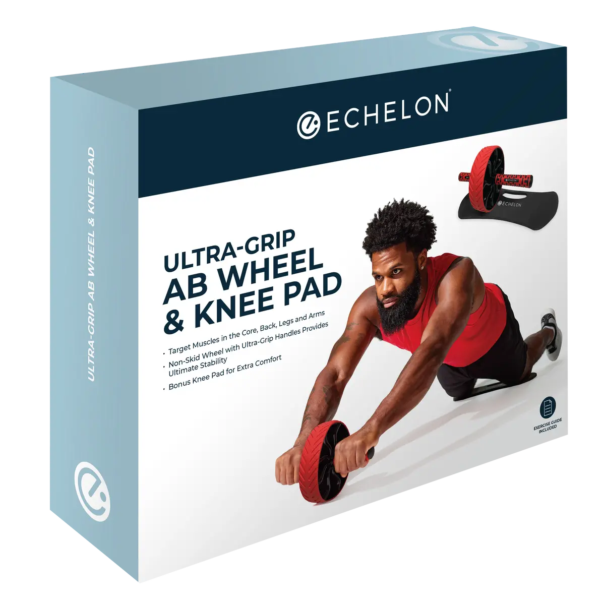 Echelon Ultra-Grip Ab Wheel & Knee Pad 1