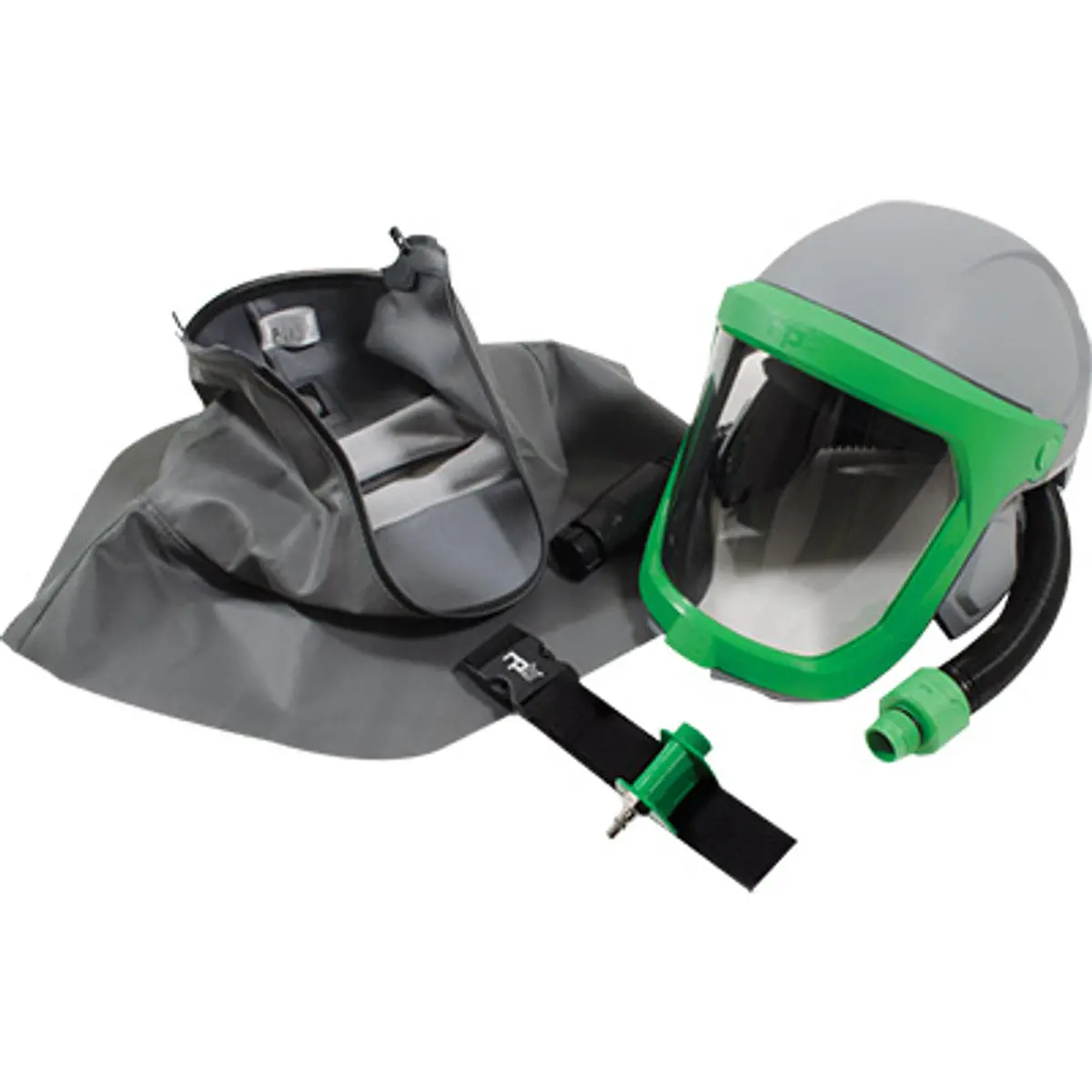 Pirate Brand - Rpb®, Z-Link® Respirator W/ Zytec Fire-Rated Shoulder Cape, Constant Flow Valve, Ansi Z87+ Safety Lens, Ansi Z89.1 Hard Hat Protection (Niosh Approved No. Tc-19C-0535 Type C) 1