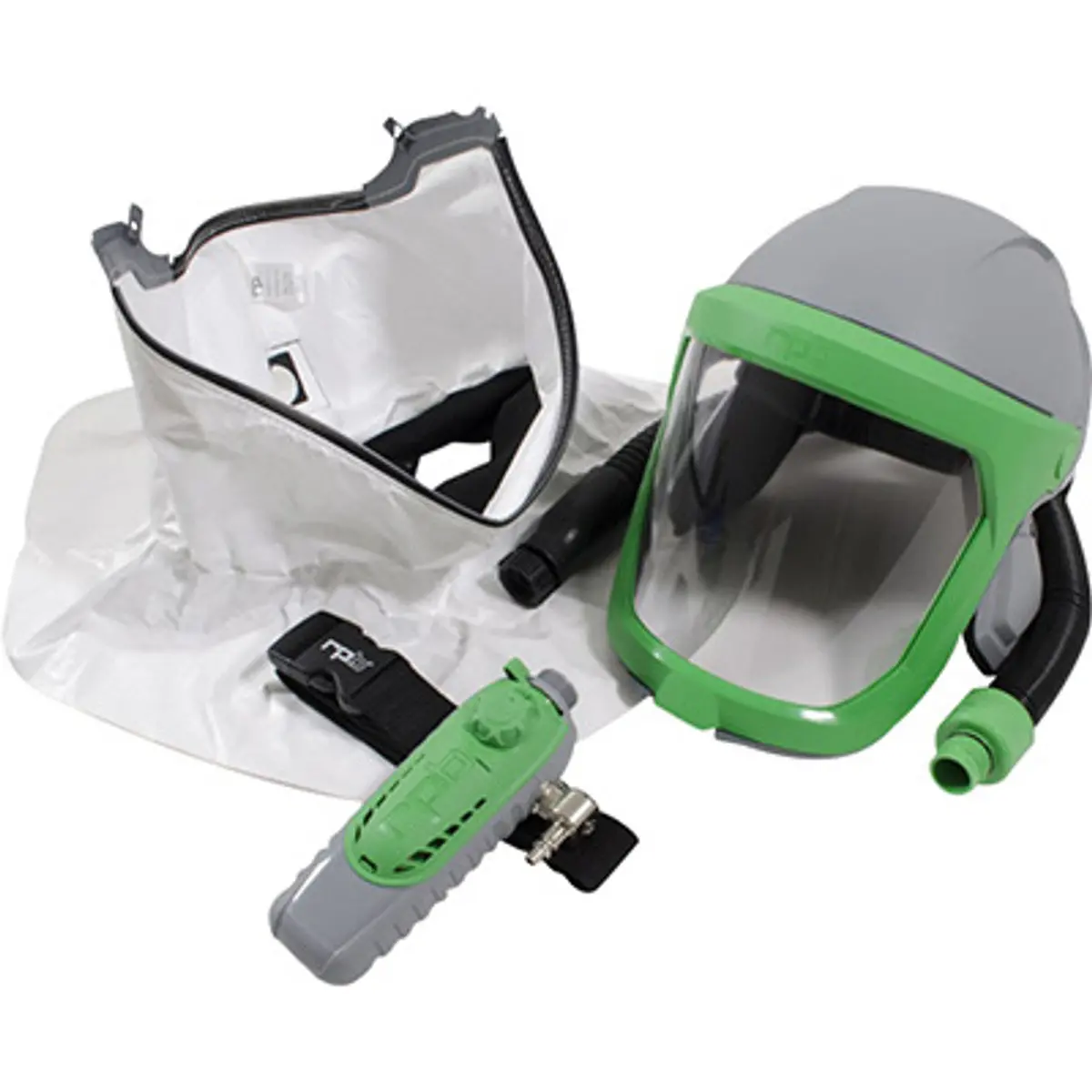 Pirate Brand - Rpb®, Z-Link® Respirator W/ Tychem Sl Shoulder Cape, C40 Climate Control Device, Ansi Z87+ Safety Lens, Ansi Z89.1 Hard Hat Protection (Niosh Approved No. Tc-19C-05345Type C) 1