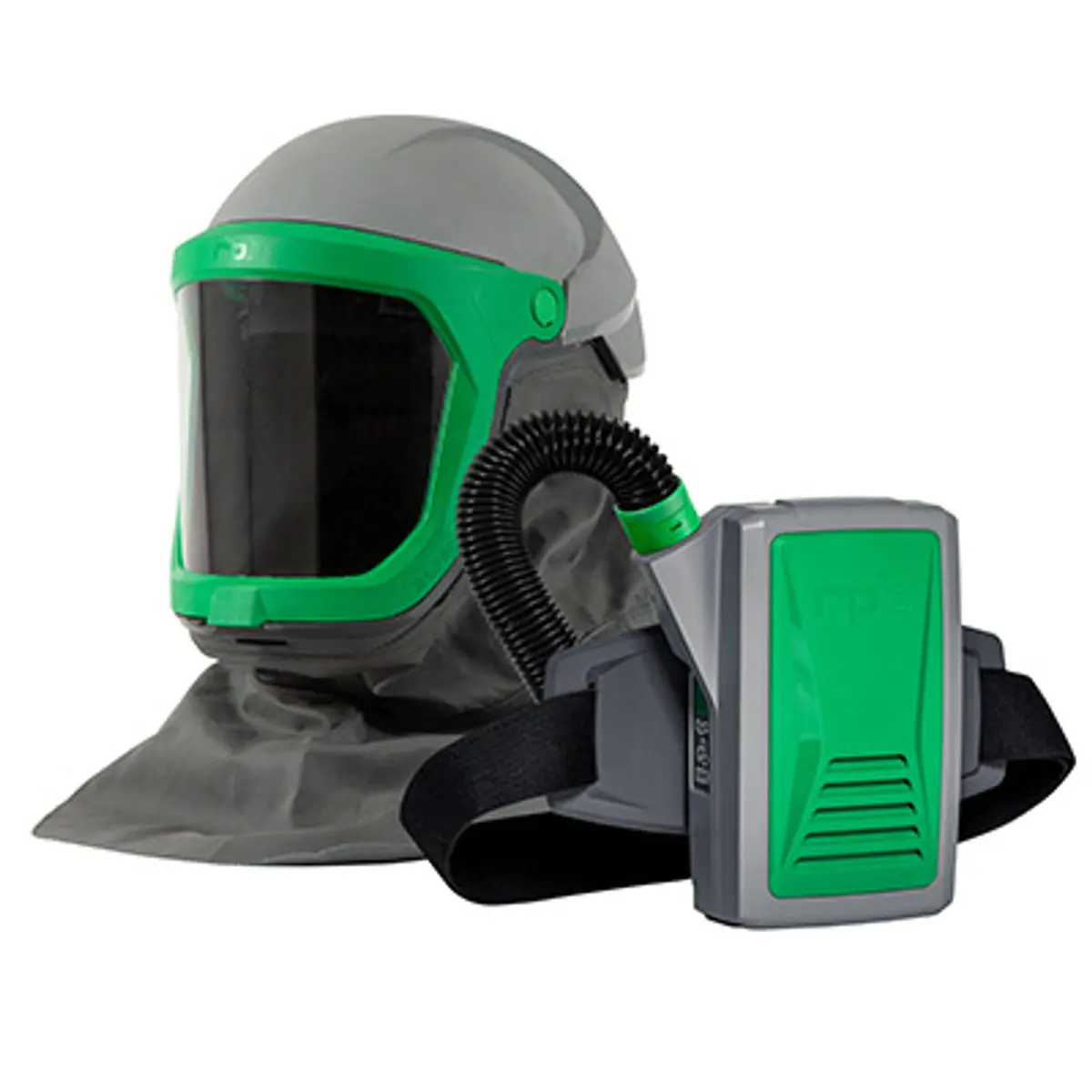 Pirate Brand - Rpb®, Z-Link® Respirator W/ Zytec Fire-Rated Shoulder Cape, Px5 Air Papr Belt Mounted Powered Respirator 1