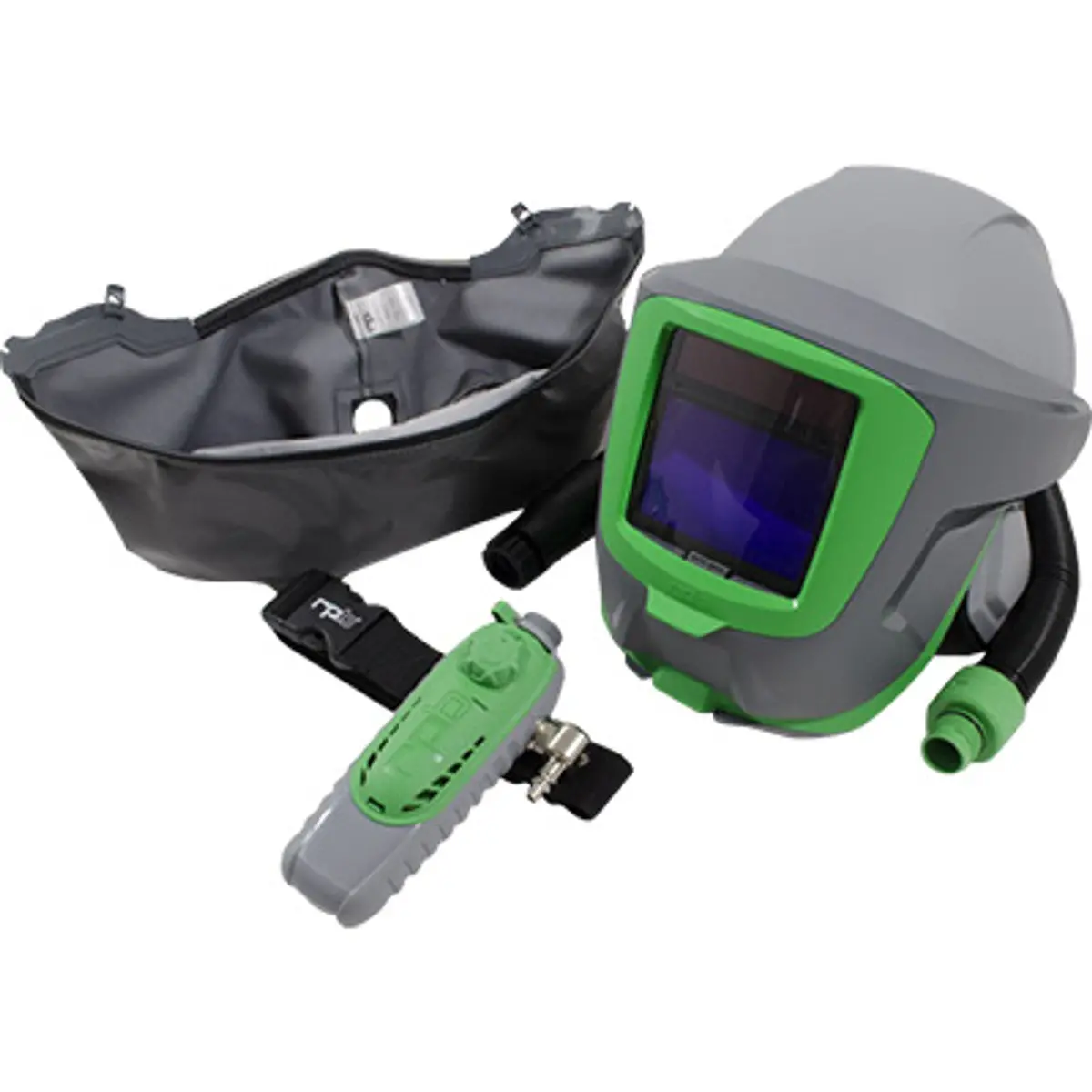 Pirate Brand - Rpb®, Z-Link®+ Respirator W/ Zytec Fire-Rated Face Seal, Weld Visor W/ Auto-Darken Filter, C40 Climate Control Device, Ansi Z87+ Safety Lens, Ansi Z89.1 Hard Hat Protection (Niosh Approved No. Tc-19C-0534 Type C) 1
