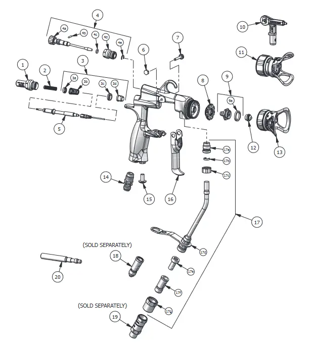 Binks Air Valve & Fluid Needle Assembly 1