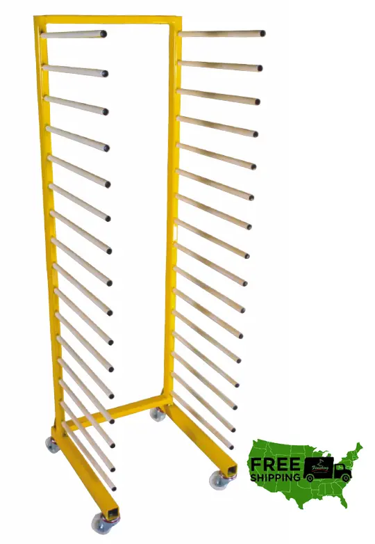 Tfs “Packer” 16-Shelf Drying Rack – 55 Lb Capacity Industrial Finishing Rack 1