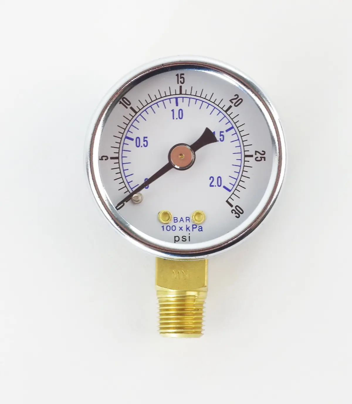 Devilbiss Ga-355 Pressure Gauge 30# 1-1/2" Dia 1
