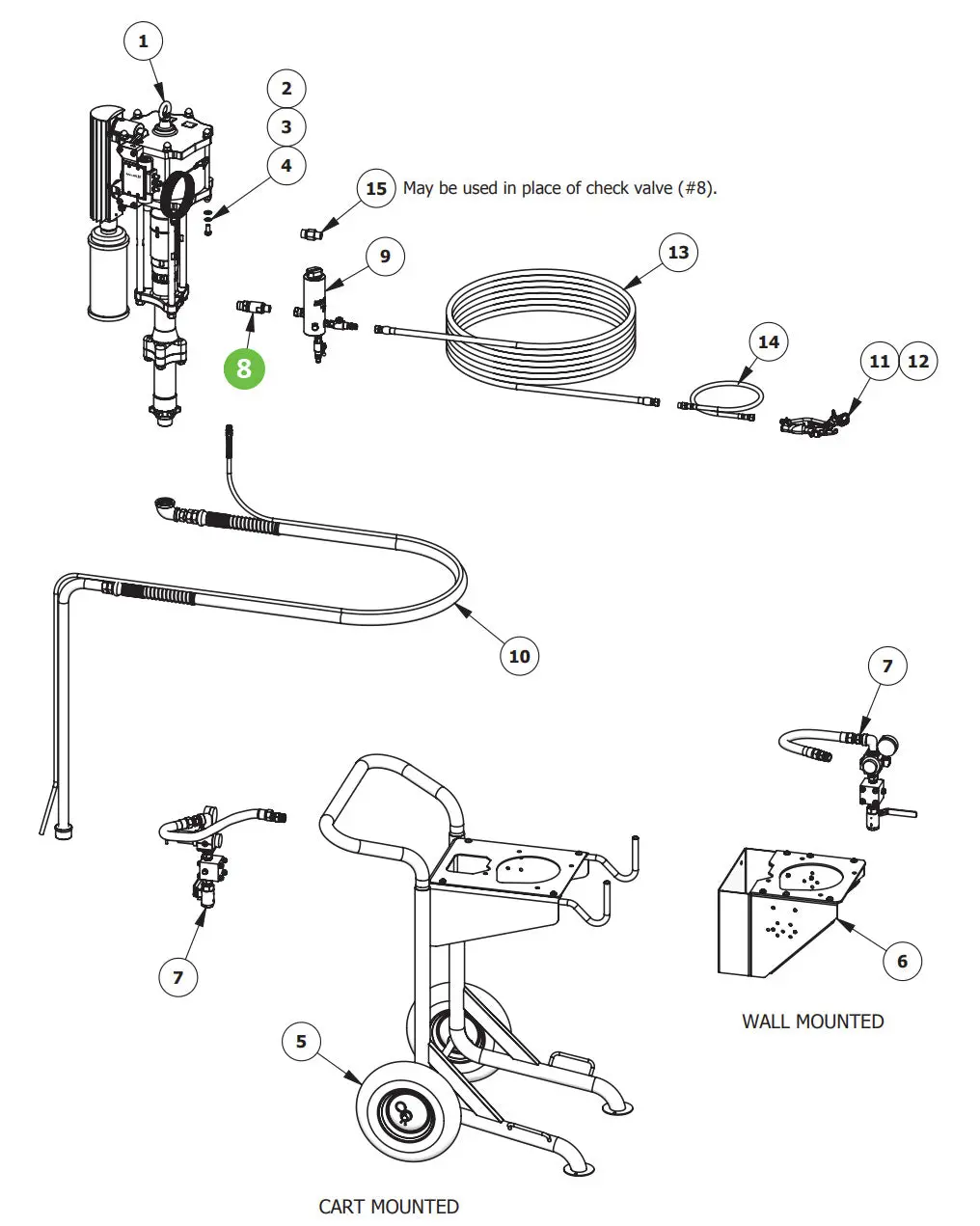 Binks 193791 Check Valve Assembly 1