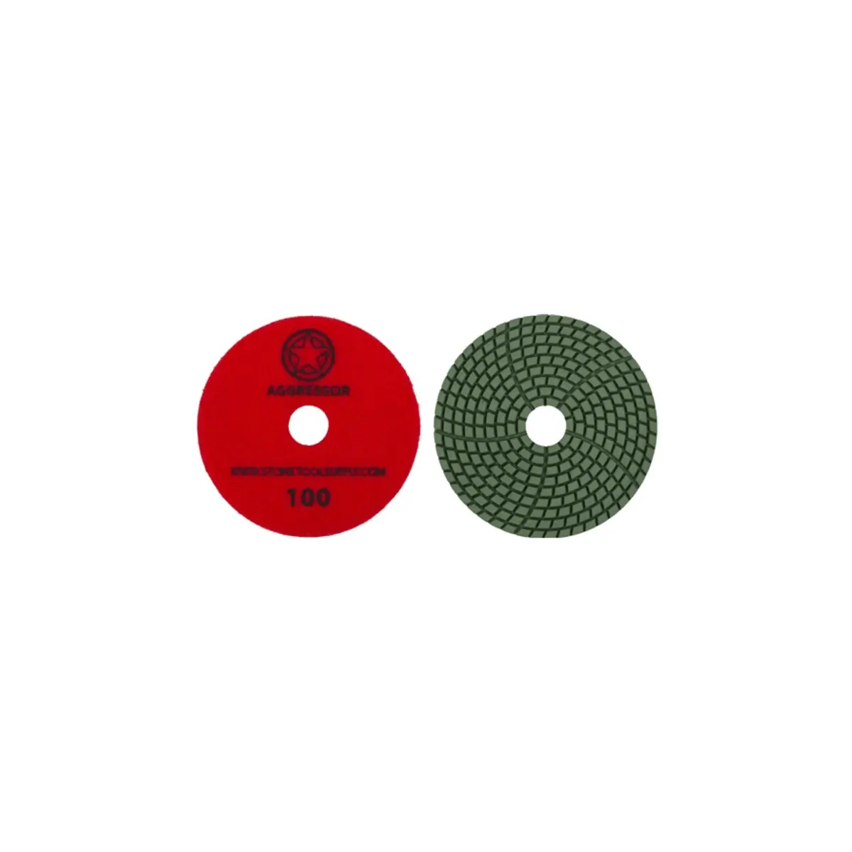 Aggressor 4" Wet Polishing Pad #100 1