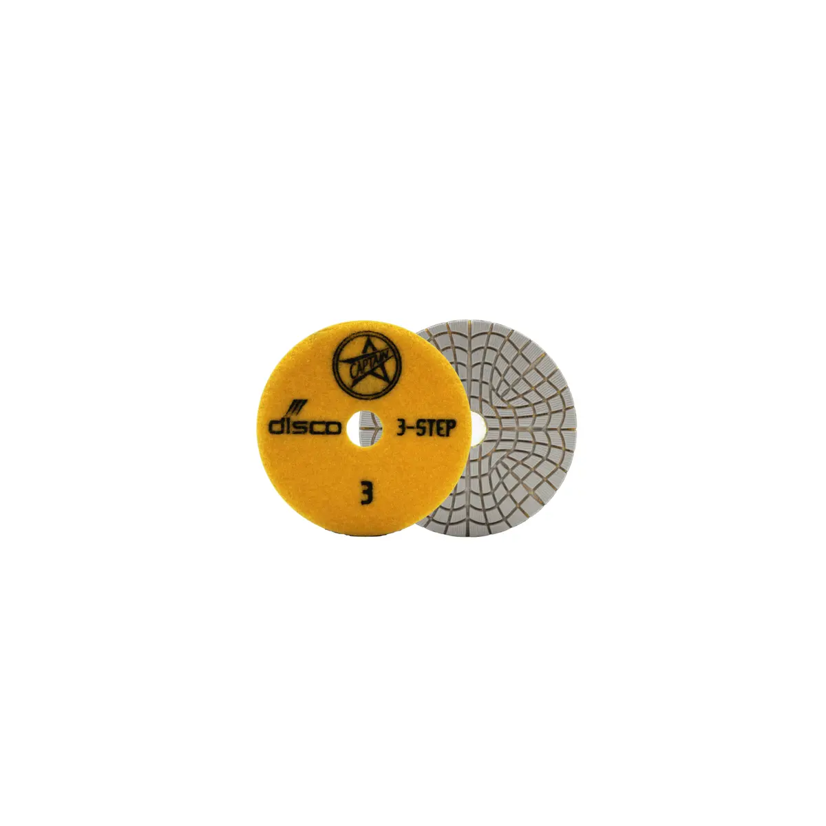 Disco Captain 3-Step Polishing Pad 4" #3 1