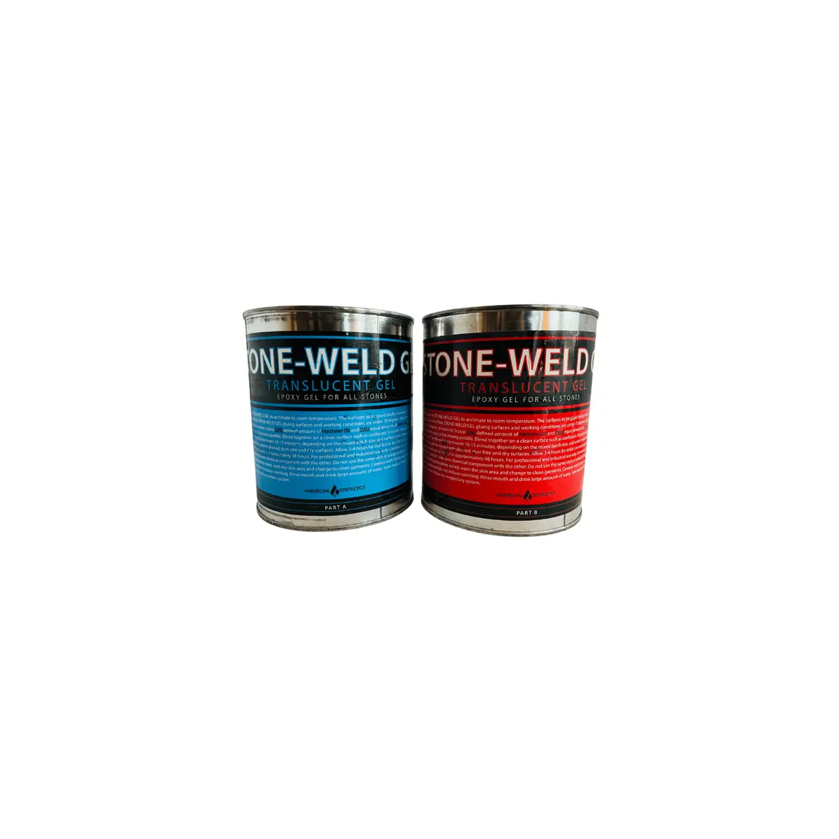 Stone-Weld Translucent Epoxy Gel 1:1, 2 Quart Kit 1