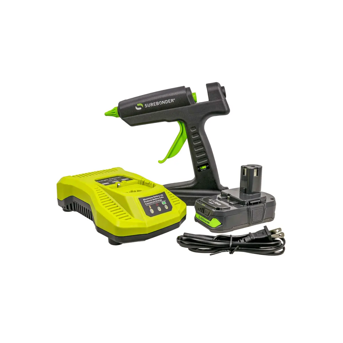 Surebonder Corded/Cordless Hybrid Full Size Hot Melt Glue Gun 1