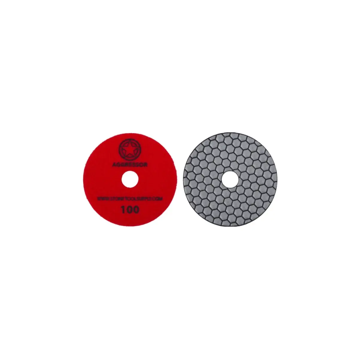 Aggressor 4" Dry Polishing Pad #100 1