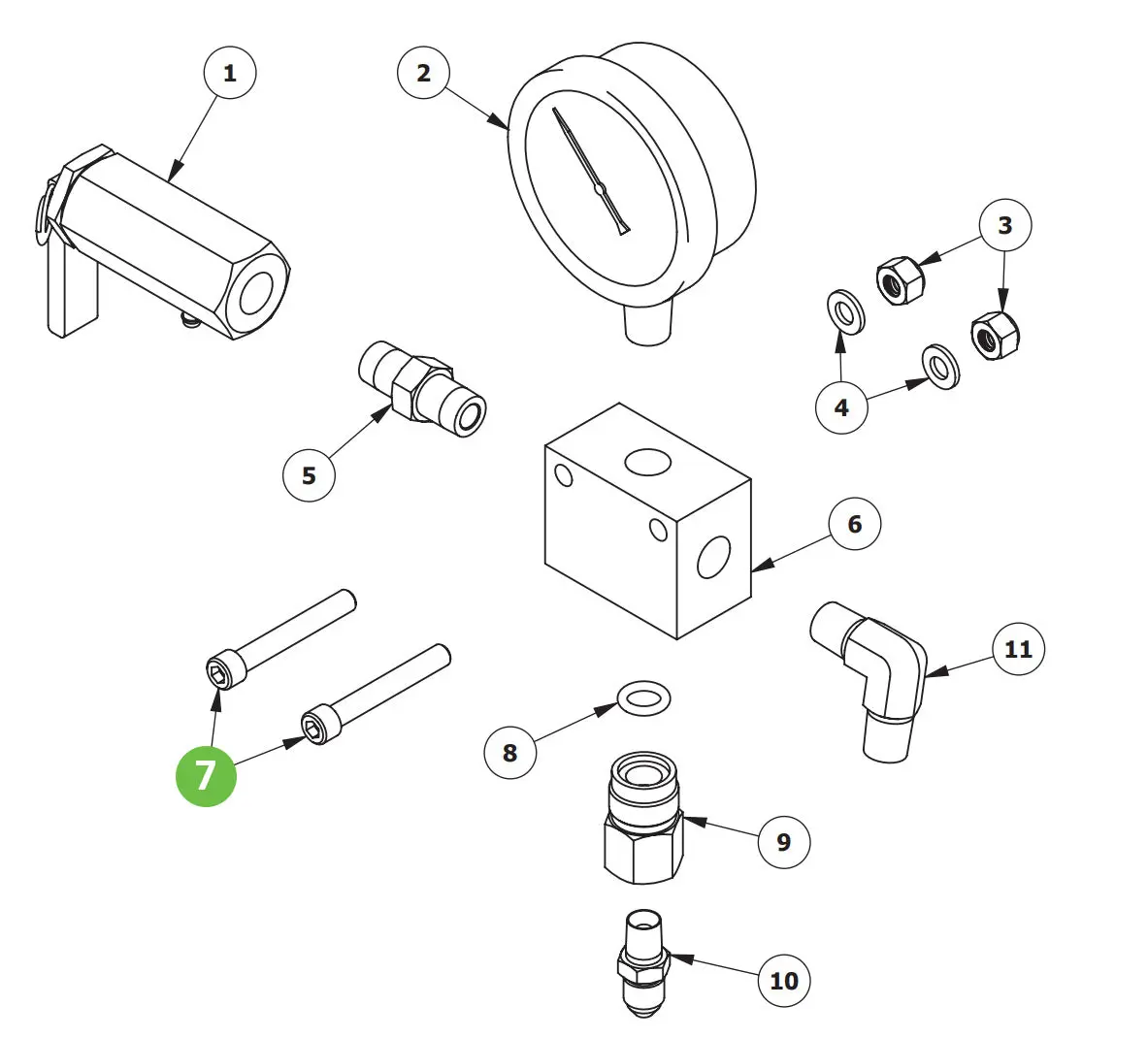 Binks 20-5299 Socket Head Cap Screw 1