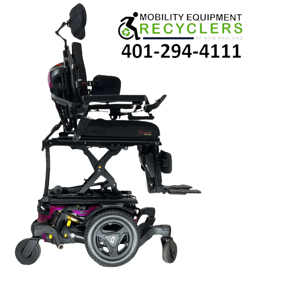 2020 Pride Mobility Quantum Q6 Edge 3 | Stretto | Tru-Balance 3 Seating With I-Level | Rehab Power Chair | 16" X 18" Seat |  Seat Elevate, Tilt, Recline, Power Legs, Power Extending & Elevating Legs 1