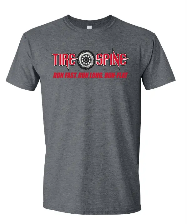 Tire Spine Grey Short Sleeve T-Shirt 1