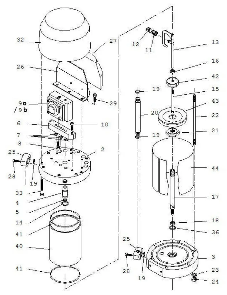 Sames® 046-180-006 Air Motor Cover 1
