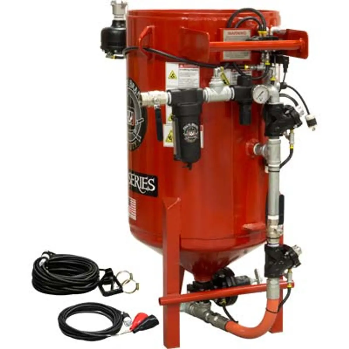 Pirate Brand, E-Series, Blast Room Series, 6.5 Cu Ft., Blast Pot, Stationary, Pressure Release System, 12Vdc Electric Controls 1