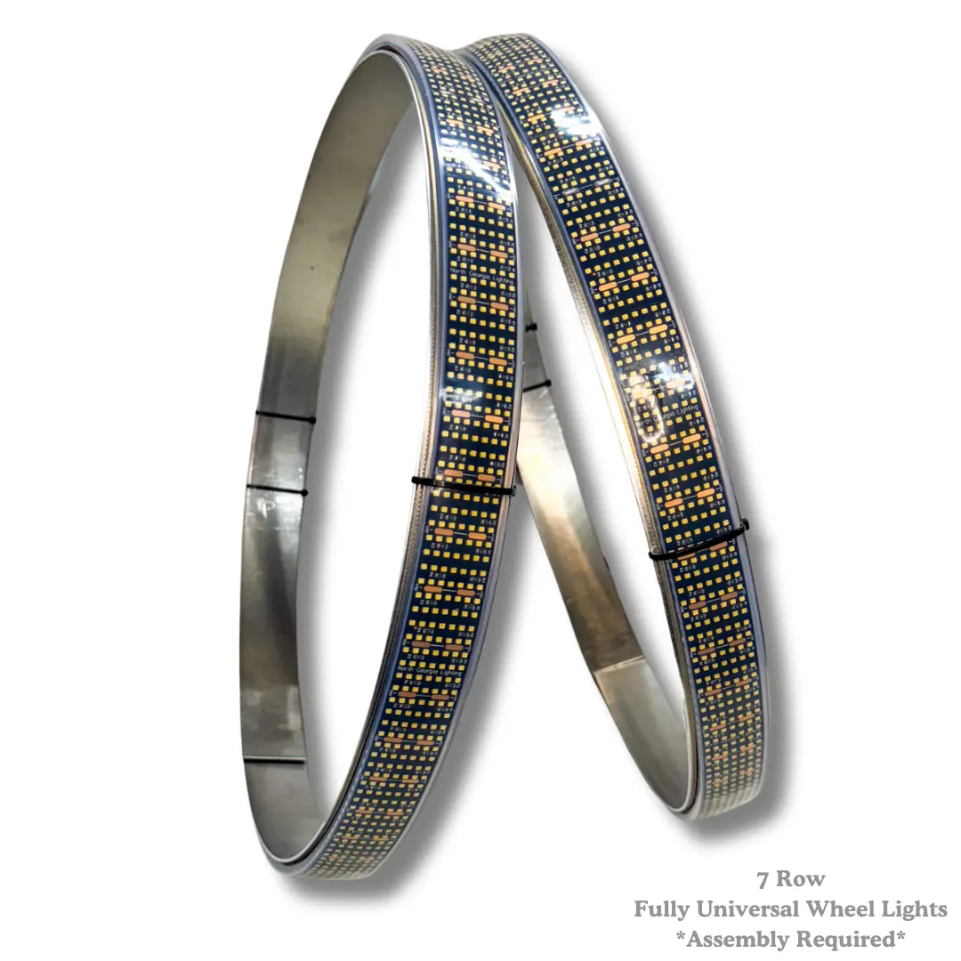 7 Row Pure White Wheel Lights 1