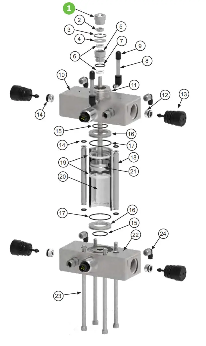 Binks 240-3020 Pump Rod Adapter 1