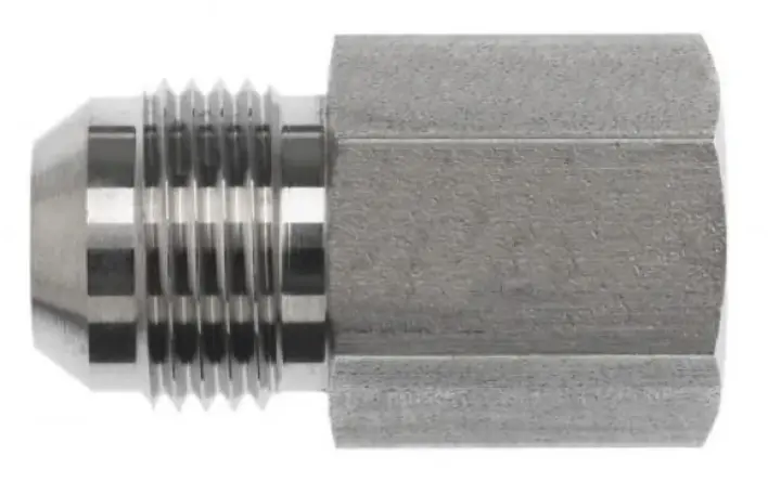 2405-05-04-Ss Straight Adapter Male #5 Jic X 1/4" Female Nptf 1