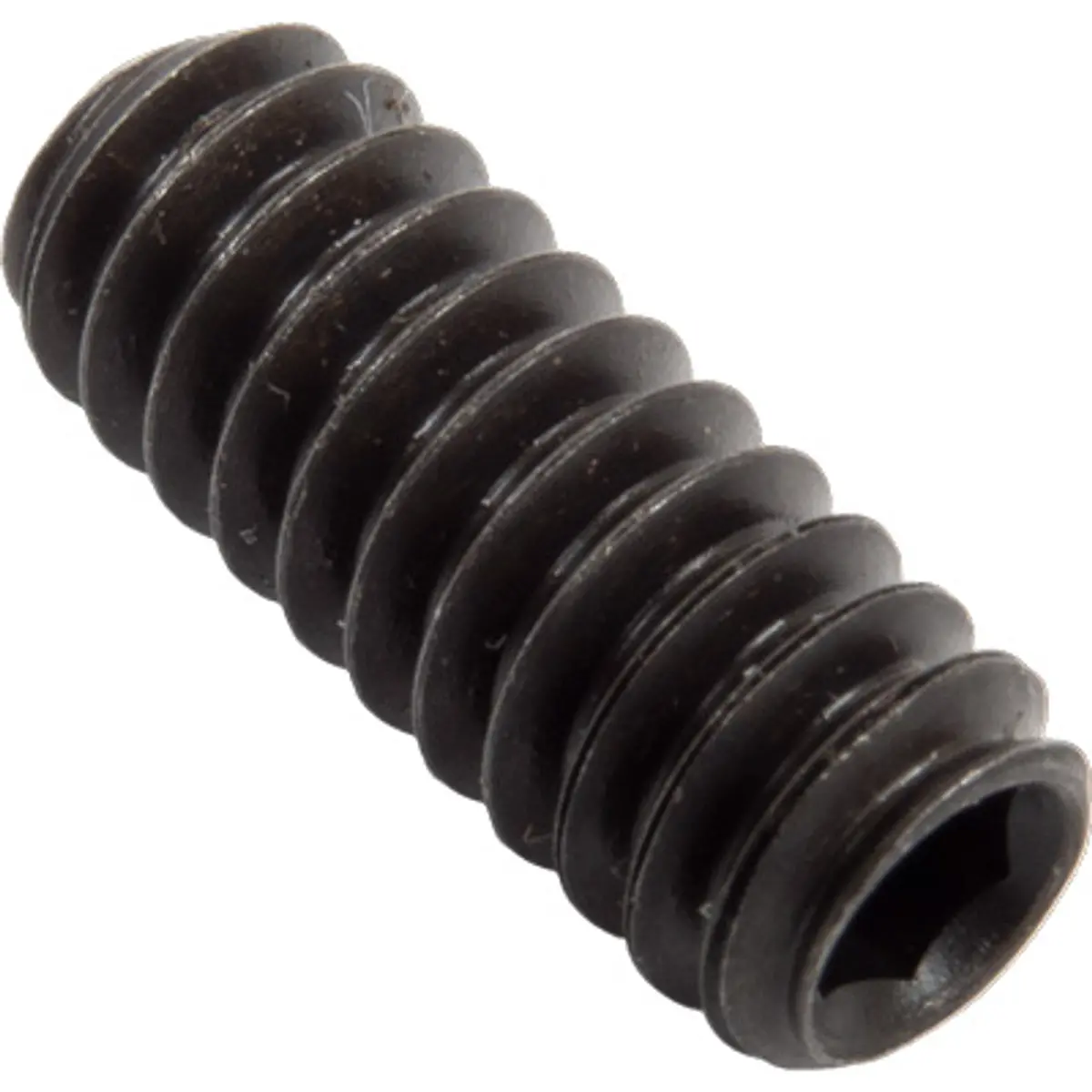 Pirate Brand - P & G Style, Set Screw, #10-24 Unc X 1/2" Lg., Socket, Cup Point, Black Oxide (Suction Gun) 1