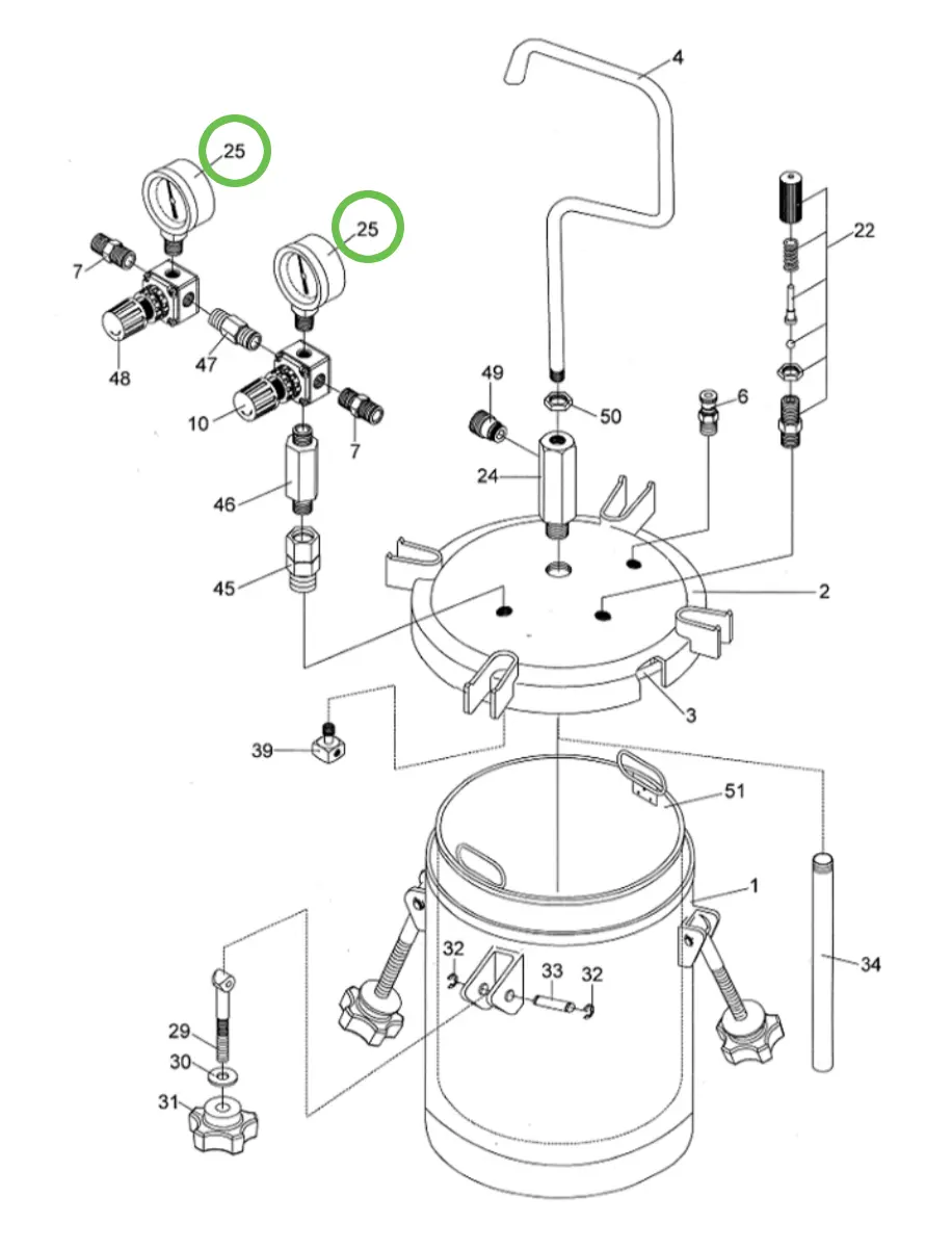 Anest Iwata Pet10 - Pressure Gauge 1