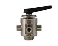 Stainless Steel 1-Piece 5-Way Rotary Selector Valve 1