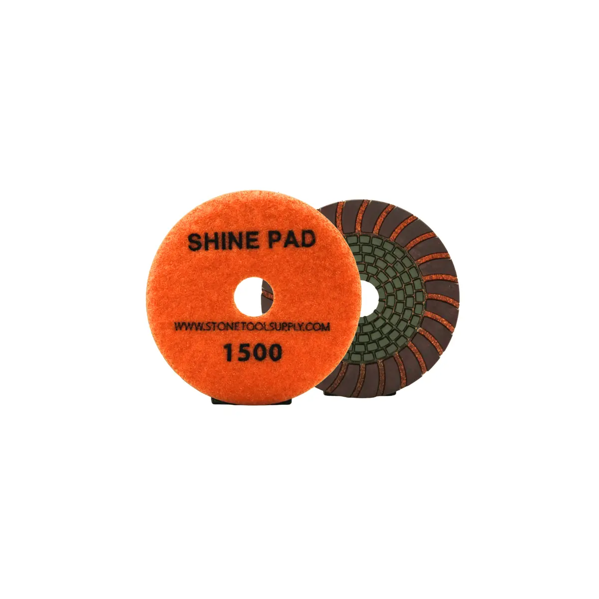 Copper And Resin Bonded 'Shine' Pad 4" #1500 1