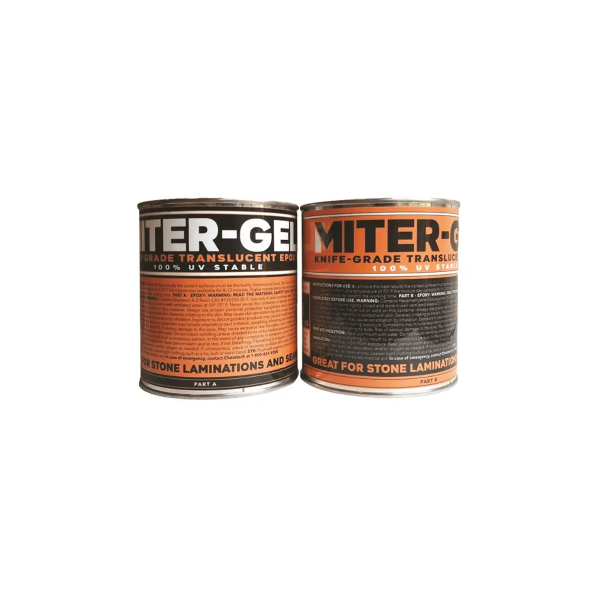 Stone-Weld Miter-Gel 1 To 1 (2) Quart A/B Kit 1