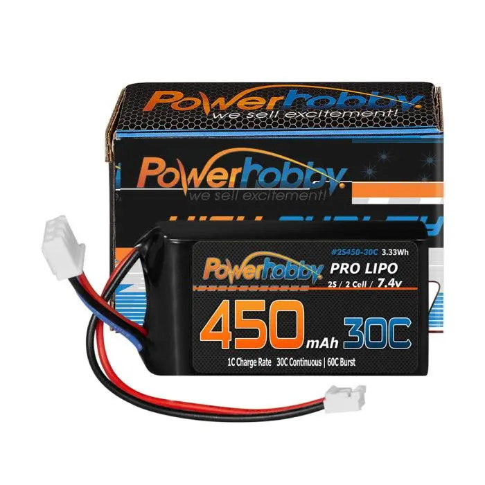 2S 450Mah 30C Upgrade Lipo Battery : Axial Scx24 1