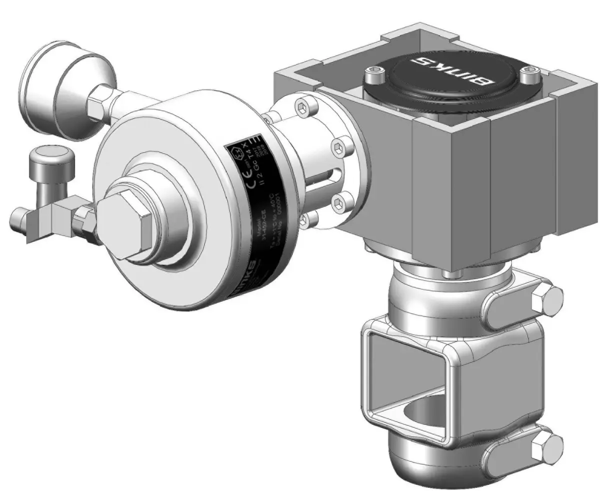 Binks 31-452 Air Motor Drive With 15:1 Gear Reduction 1