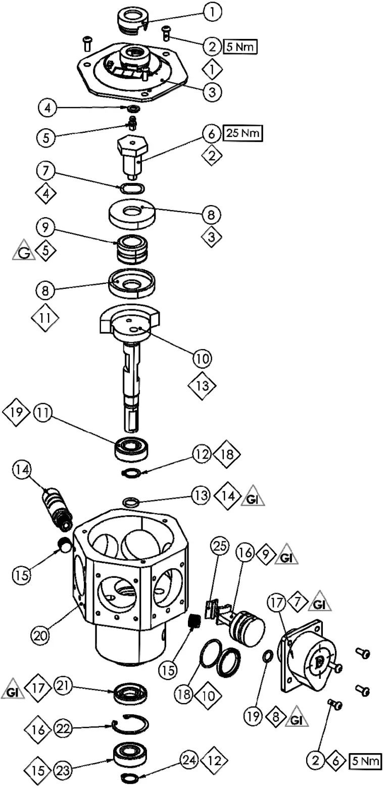Binks 1 Hp Air Motor Parts And Accessories 1