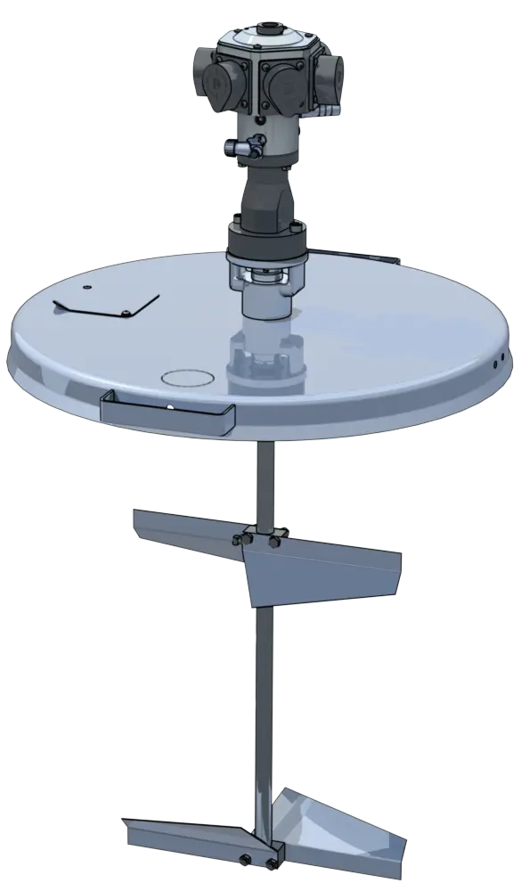Binks Air Drive Agitators For 55 Gallon Open Drums 1