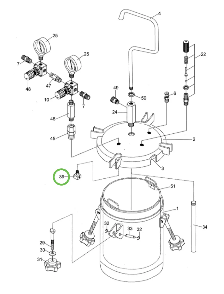 Anest Iwata Pet10 - Air Flow Guider 1